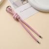 Nuevo Cordón de Cuero PU Moda Accesorios Colgantes para Bolso Combinables DIY Tejido a Mano Llavero Colgante para Coche