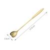 Cucharas de Souvenir de Acero Inoxidable con Mango Largo y Corto, Corazón Dorado, Flor de Rosa, Cuchara de Cerezo para Café y Postre, Exquisita para el Uso Diario