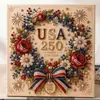 Pintura de Diamantes 5D5D5D DIY, un producto transfronterizo para el 250 aniversario de los Estados Unidos, presentando una pintura de perlas hecha a mano DIY con un marco