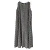 Vestido Bretanha Estilo Japonês Pedido Estrangeiro Rakuten Design Europeu e Americano Xadrez Vestido de Suspensório Vestido de Alça Feminino
