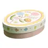 Caja de Regalo de Papel Ovalada Día del Niño Cabello Lacio de Fábrica Caja de Regalo para Hornear Caja de Regalo para Manualidades Caja de Empaque para Galletas y Dulces