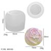 Molde de silicona Guofeng para hornear pudín de flores de hibisco, mousse, pastel, bricolaje, forma de rosa, vela creativa, flor