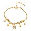 Pulseira para Mulheres Nova Aço Titânio Redonda Colorida Aço Inoxidável Nicho Design High-End Moda Pulseira Versátil Pulseira