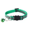 Collar Reflectante Desmontable para Gato con Hebilla Redonda de Oreja de Gato Hebilla de Seguridad Collar con Campana para Perro En Stock