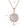 Colar Valsa das Flores Jinse Cobre Zircônia AAA Joias da Moda Colar Estilo Coreano Flor para Mulheres Fabricante Atacado