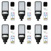 Novo modelo de poste de luz solar para exterior transfronteiriço com sensor de movimento, luz de jardim com controle remoto, luz de parede LED, poste de luz pequeno à prova d'água