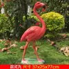 Escultura de Flamenco Luminoso de Simulación Adornos de Vidrio Acero Florero de Piso Paisaje de Jardín Decoraciones de Ventana de Boda Accesorios