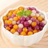 Mini bolitas de taro tricolor a temperatura ambiente, bolitas de taro comerciales para tiendas de té con leche, ingredientes especiales para repostería de postres, dulces para vendedores ambulantes
