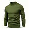 Comercio Electrónico Transfronterizo Novedades Otoño/Invierno Moda Color Sólido Casual Versátil Ropa Interior de Punto Multicolores Suéter de Cuello Redondo