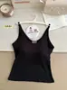 3018 # Camisola de algodón acanalado de Xinjiang con copas incorporadas, tejido cepillado, top de longitud media para mujer, prenda interior de color liso