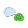 Molde de Silicona Combinado de Hoja de Loto para Decoración de Pasteles con Mousse de Chocolate Fondant DIY, Molde para Adornos Decorativos de Yeso Pegamento