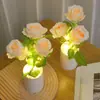 Lâmpada Rosa LED Rosa Criativa Luz Noturna de Rosa Flor Decorativa Lâmpada de Mesa Presente de Dia dos Namorados Quarto Cabeceira