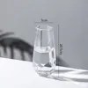 Florero de bambú de la suerte hidropónico transparente de gran diámetro, decoración para sala de estar, florero de lujo ligero, arreglo floral de cristal de alta gama
