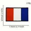 Adesivos de Tecido Bordados com Bandeira Francesa de Desenho Animado Transfronteiriços Patch de Emblema Alemão Italiano Decoração Etiqueta Bordada em Computador Venda por Atacado