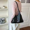 Bolso de Axila Tejido de Gran Capacidad para Mujer 2026 Otoño Nuevo Elegante Casual Bolso Madre-Hijo Bolso Tote Transfronterizo para Viajes