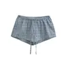Shorts Casuales para el Hogar de Estilo Americano, Chica Picante, Cintura Baja con Cordón, Pierna Recta, Nueva Moda de Verano, Holgados, Adelgazantes, Pierna Ancha, Hot Pants