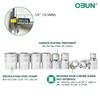 Oubang Dado Hexagonal 12.5mm 1/2 Espejo Métrico Acero Cromo Vanadio Llave de Vaso Herramienta de Reparación Automotriz Cabeza de Vaso Corta