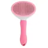 Escova de Pelo de Gato, Escova para Gatos para Queda de Pelo com Pente de Metal, Escova de Pelo de Animal de Estimação Autolimpante com Botão de Liberação - Escova de Higiene para Remover Subpelo Amiga da Pele para Gatos de Pelo Curto e Longo
