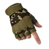 Guantes Tácticos de Paracaidista para Hombre Guantes de Medio Dedo Antideslizantes Transpirables para Exteriores Ciclismo Entrenamiento Guantes Resistentes al Desgaste Estilo para Hombre