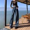Pantalones naranjas jóvenes # distintivos, vaqueros de pierna ancha pequeños, diseño adelgazante suelto para mujer, pantalones de moda que combinan con todo.