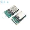 Conector Hembra Tipo-C 16P-F 8.6 con Pines de Sujeción 6 Pines Sin Resistencia L=14.5Mm