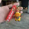 Llavero de Reno de Papá Noel Transfronterizo Colgante para Bolso Llavero de Muñeco de Nieve de Dibujos Animados Regalo Navideño Venta al por Mayor