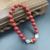 Pulseira de cinábrio boutique este ano de vida pulseira de anel único anel liso anel duplo corajoso joias para homens e mulheres presente fábrica atacado