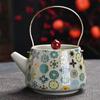 Juego de Té de Viaje traje Porcelana Azul y Blanca Tetera Tie Una Tetera Dos Tazas Taza Exprés Portátil Fabricante de Té para Exterior Ceremonia Acompañante