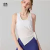 Camiseta sin mangas de verano transfronteriza para fitness, cómoda y de secado rápido, cubierta deportiva transpirable, camiseta de jacquard, ropa de yoga para mujer