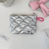 4731 ins Blogger Lingge prata Bonito Bolsa de Mão Maquiagem Mudança Bolsa de Mão Bolsa Sanitária de Mão