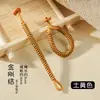 Nudo Vajra Cuerda Trenzada Hecha a Mano Llavero de Bobina Abierta Colgante para Bolso Asa de Cuerda Cuerda para Jugar Adornos DIY