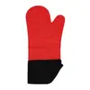 Guantes Antiescaldaduras Específicos para Horno, Transfronterizos, Forrados de Algodón, Antideslizantes, Resistentes a Altas Temperaturas, Horneado en Microondas, Guantes de Aislamiento Térmico de Silicona Extendido