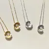 Nuevo collar de alta versión con patrón de diamante CNC, agua de coco, luna de hielo, para mujer, plata de ley 925, clásico, de alta gama, versátil