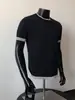 Camiseta Falsa de Duas Peças Manga Curta Transfronteiriça Masculina Verão 2026 Nova Gola Redonda Meia Manga Peso Pesado Solta Estilo Old Money Tendência