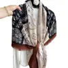 Bufanda Cuadrada Grande de Algodón y Lino con Tacto de Lino para Mujer Primavera, Verano, Otoño e Invierno Bufanda para Habitación con Aire Acondicionado Chal Cálido Viaje Protección Solar Bufanda de Seda