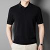 Camisa Polo Masculina de Algodão Puro de Alta Qualidade Manga Curta Camiseta de Lapela de Alta Qualidade Tops Masculinos Casuais de Verão para Negócios Venda por Atacado