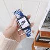 Adecuado para Apple iWatch Series 20mm 22mm Hebilla Deslizante Ajustable Correa Tejida Elástica Precio Especial No Reembolsable No Intercambiable