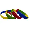 Pulsera de Silicona al por Mayor con Impresión en Relieve, Pulsera Segmentada No Luminosa, Impresión de Goma Deportiva, Pulsera Infantil