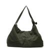 Bolsa de Algodão Texturizada da Moda de Grande Capacidade para Mulheres 2025 Nova Bolsa de Ombro Casual Simples Bolsa Tote para Viagem de Trabalho