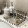 Caja de Almacenamiento de Cosméticos de Lujo Ligero, Cesta de Almacenamiento de Productos para el Cuidado de la Piel para Encimera de Baño, Organizador para Mesa de Café y Mesa de Comedor en la Sala de Estar