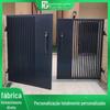 Liga de alumínio porta plana porta de alumínio elétrica casa país rural porta Villa porta abrir porta pequena