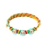 Venta al por mayor por libra de pulseras coloridas tejidas a mano, pulseras hechas a mano para hombres y mujeres, regalos navideños, se pueden ensartar, cordones coloridos para el Festival del Bote del Dragón, venta al por mayor