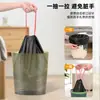 Sacos de Lixo Grandes com Alças Preto Colorido Sacos Plásticos Autofechar Casa Cozinha Dormitório Sacos de Lixo com Cordão