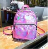 Mochila Escolar Feminina Laser, Mochila Feminina Estilo Floresta Japonesa e Coreana 2025, Bolsa Pequena, Nova e Moderna para o Verão.
