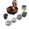 Cinco Famosas Tazas de Té de Horno, Set Cultural y Creativo de la Ciudad Prohibida, Caja de Regalo para Juego de Té, Regalo de Cumpleaños, Taza de Maestro, Taza de Té Individual