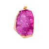 Pendente de Pedra Original de Cristal Natural Irregular Europeu e Americano Colar de Cristal com Borda Banhada a Ouro Acessórios de Joias DIY Pingente Transfronteiriço