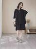 Traje de Moda para Mujer de Talla Grande Fat mm 2025 Verano Nuevo Shorts Holgados Casual Conjunto de Dos Piezas del Mismo Estilo