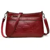 Bolso Bandolera Transfronterizo Bolso de Mujer 2025 Nuevo Bolso de Hombro Casual Cuero Suave Ligero Gran Capacidad Bolso para Mujeres de Mediana Edad y Mayores