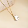 Cadena para Clavícula de Acero Inoxidable de Diseño Versátil y de Lujo Ligero, Estilo Nuevo, Personalizada, Transfronteriza, Joyería Europea y Americana de Nicho, Collar Elegante para Mujer