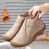 Zapatos de Algodón Casuales de Moda para Mujer, Invierno Nuevo, Antideslizantes, Forrados de Felpa, Suela Suave, Espesados, de Caña Alta para Madre, Cálidos y Ligeros